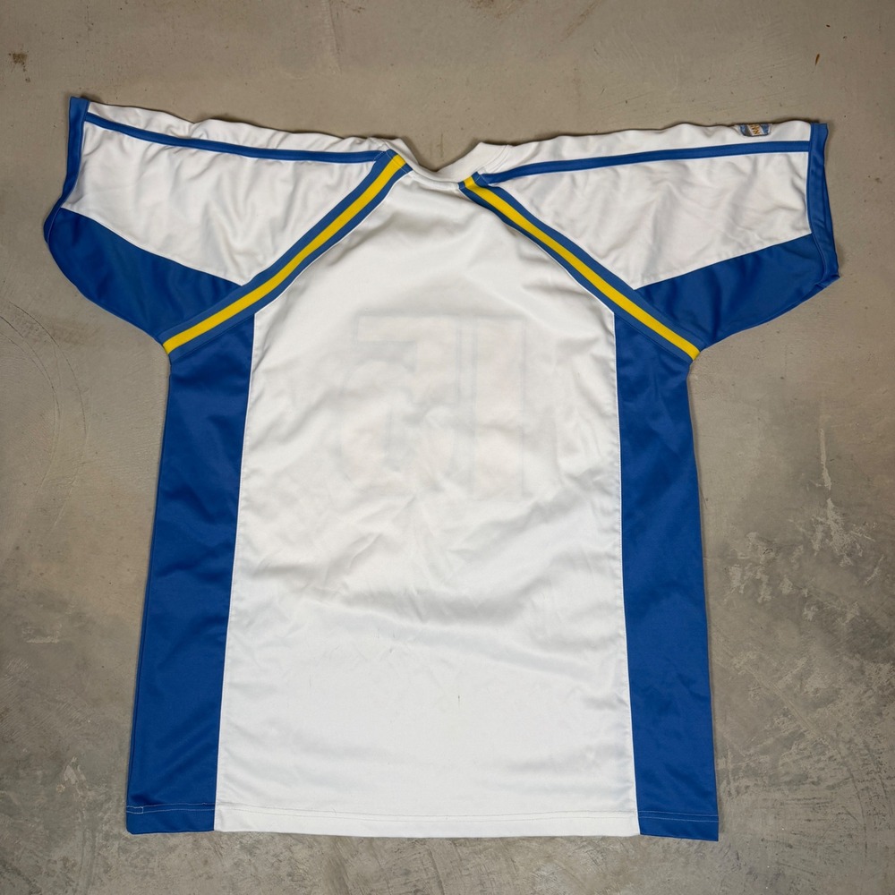 Galaxy By Harvic Mens Soccer Jersey White Blue Yellow Graphic 15 Russia Large - Picture 4 of 6